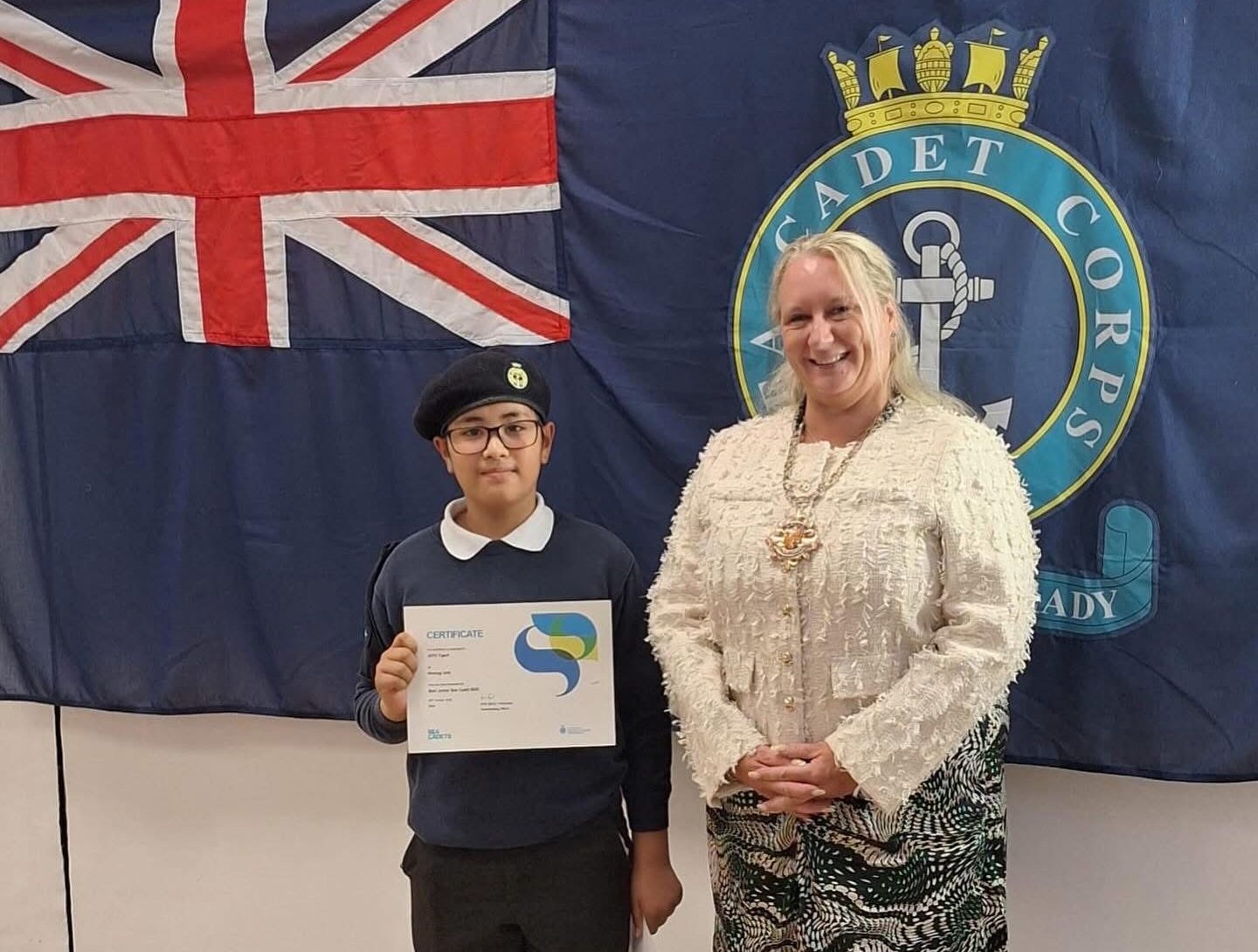 Ayden Yusuf – Junior Sea Cadet of the Year